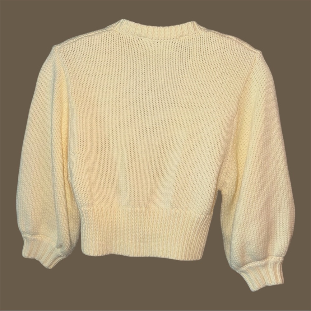 ZARA JEWEL BUTTON KNIT CROP TOP CARDIGAN SIZE SMALL‎ - Picture 4 of 8
